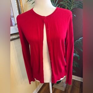 Ann Taylor Red Women's Cardigan